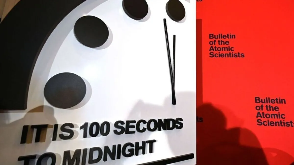 Die Weltuntergangsuhr steht derzeit auf 100 Sekunden vor Mitternacht