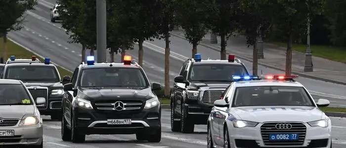 Der Konvoi von Witkoff und Kushner in Moskau