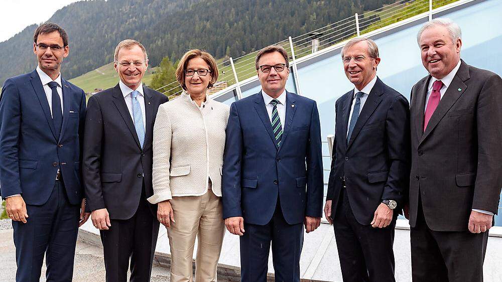 (Ex)-ÖVP-Landeshauptleute Markus Wallner (Vorarlberg), Thomas Stelzer(OÖ), Johanna Mikl-Leitner (NÖ), Günther Platter (Tirol), Wilfried Haslauer (Salzburg), Hermann Schützenhöfer (Steiermark)