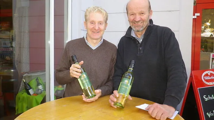 Botschafter des Lavanttaler Weins: Roland Bachmann (links) und Hans Gritsch	
