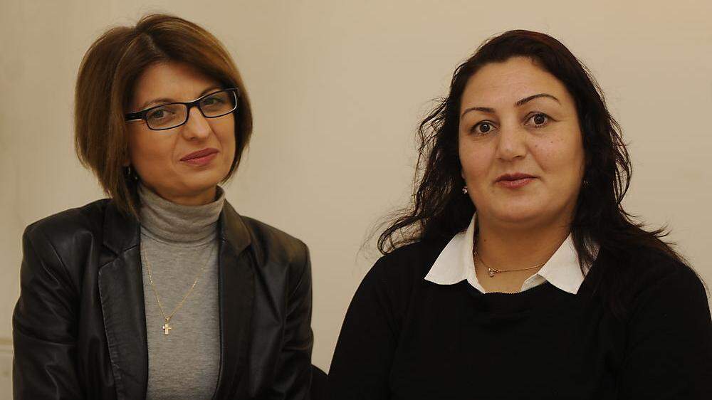 Verginica Constantin und Gamia Mhommad (von links) haben sich über das AmiCa-Projekt getroffen