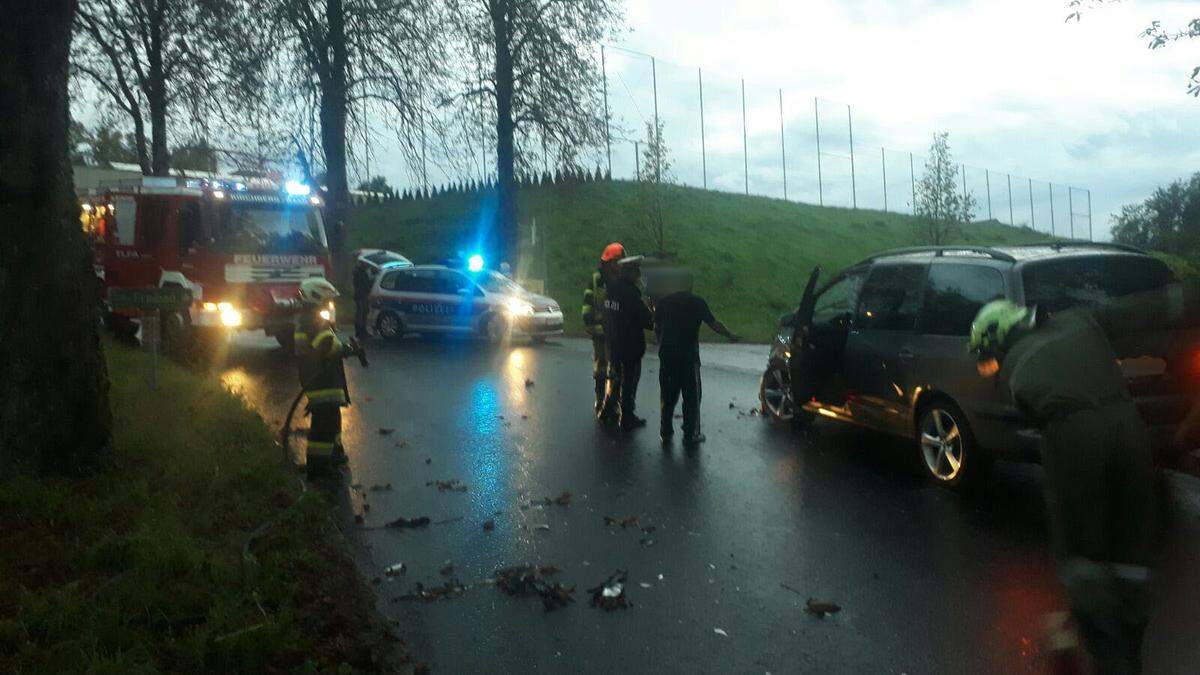 Der Unfall passierte im Ortsgebiet von Kirchberg an der Kreuzung Richtung Seerosenbad