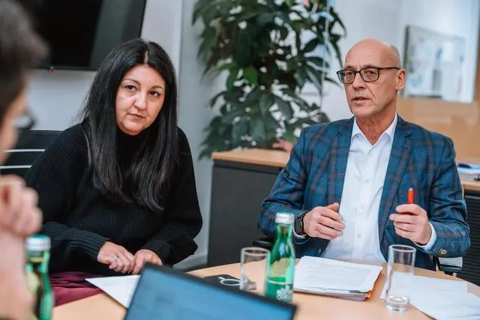 Steirische AMS-Geschäftsführung: Yvonne‑Isabell Popper‑Pieber und Karl-Heinz Snobe