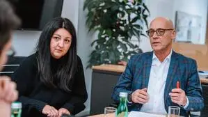 Im Interview mit der Kleinen Zeitung: Yvonne Popper-Pieber und Karl-Heinz Snobe