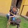Hans Karner mit Hund Boomer und Kitz Sam