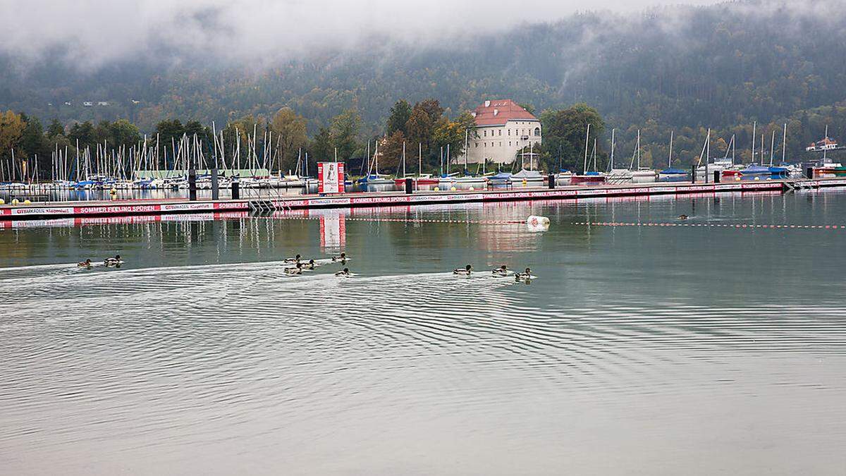 In der Vorwoche betrug der Wörthersee-Pegel bei der Messstation 155 Zentimeter. Seither ist er minimal gesunken