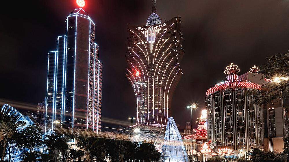 Die Casino-Skyline von Macau