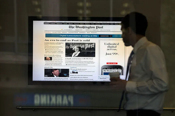 Die legendäre Zeitung "Washington Post" erwarb Bezos im August 2013 für 250 Millionen Dollar- ein umstrittener Deal.