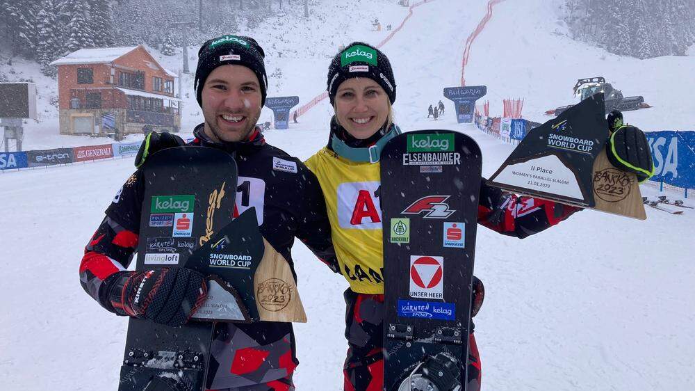 Jeweils Zweite beim Slalom in Bansko: Obmann und Schöffmann 