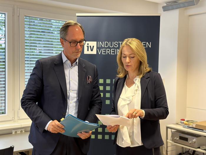 IV-Präsident Timo Springer, IV-Geschäftsführerin Claudia Mischensky. „Verheerende Gemengelage“