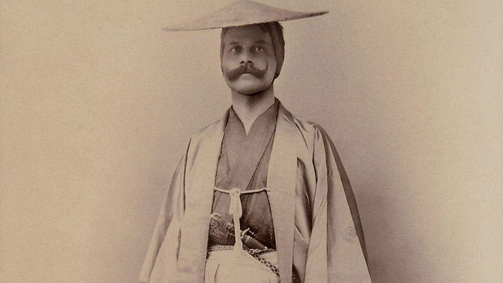 Heinrich Freiherr von Siebold in japanischer Tracht (1897)