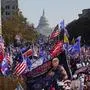 Unterstützer von Donald Trump protestieren in Washington gegen den Wahlausgang 