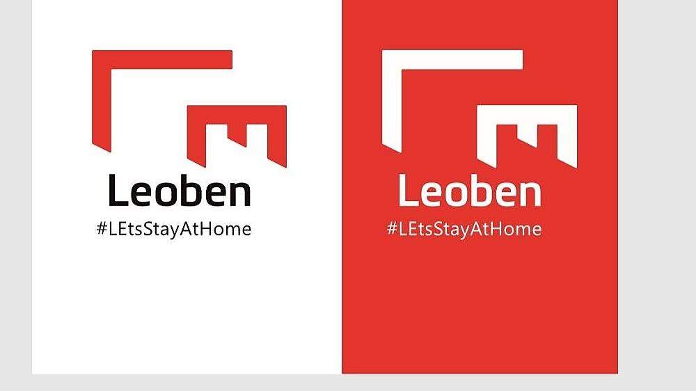 Das kurzfristig geänderte Logo der Stadtgemeinde Leoben