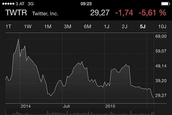 Der Twitter-Kurs seit November 2013