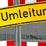 Der Verkehr wird großräumig umgeleitet