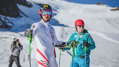 Marcel Hirscher mit Papa Ferdinand