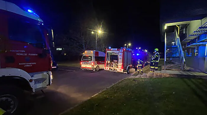 Einsatzkräfte der FF Lannach und Blumegg-Teipl rückten heute früh zu einem Brandeinsatz aus