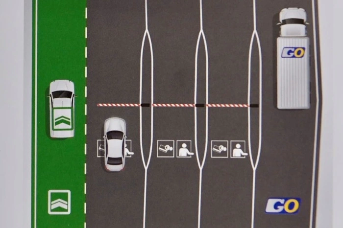 So soll die Spurführung künftig auch vor dem Gleinalmtunnel aussehen