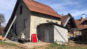 Das angemietete Bauernhaus in Raaba macht einen verwahrlosten Eindruck