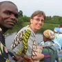 Schwester Brigitta Raith bei ihrer Arbeit im Kongo