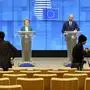 Ursula von der Leyen und Charles Michel bei der Pressekonferenz