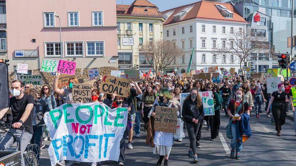 Auch in Graz ruft Fridays for Future heute zur Klimademo