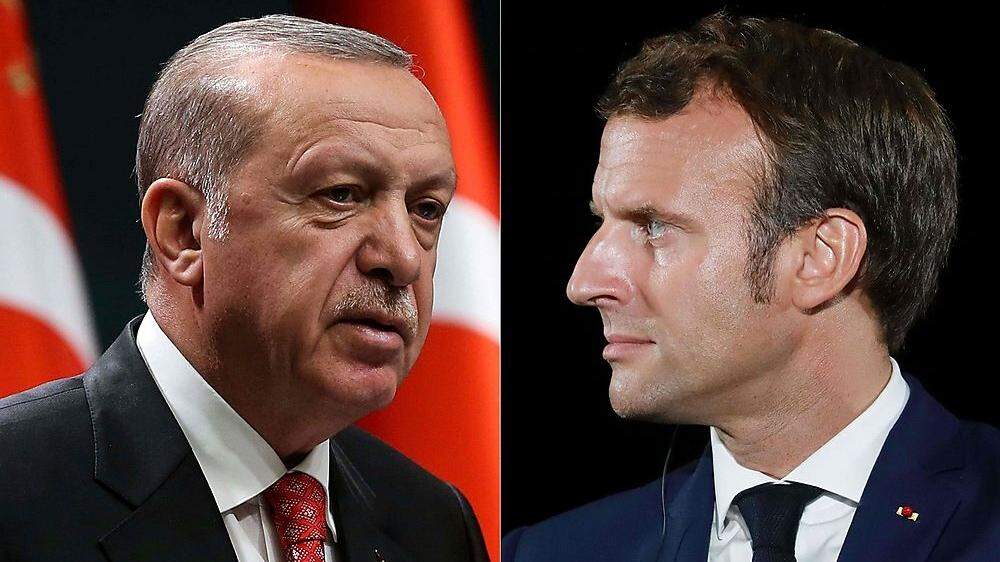 Heftiger Konflikt zwischen Recep Tayyip Erdogan und Emmanuel Macron