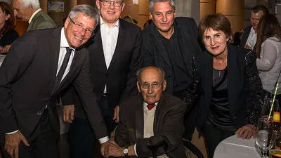 Bei der Eröffnung: Peter Kaiser, Thomas Spann, Hubert Patterer und Antonia Gössinger (von links) und Stritzl  