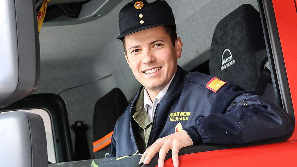 Zum neuen Bezirksfeuerwehrkommandanten gewählt: Patrick Skubel (36)