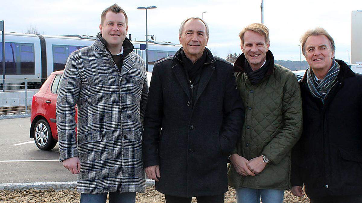 Froh über den neuen Platz: Mayerhofer, Pack, Martschitsch und Böhmer