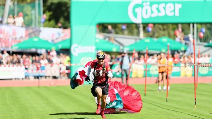 LIENZ,AUSTRIA,12.SEP.26 - EXTREME SPORTS - Red Bull Dolomitenmann. Image shows Tobias Grossrubatscher.
Photo: GEPA pictures/ Amir Beganovic