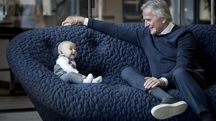 Folke Tegetthoff mit Baby Teo