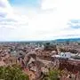 Schloßberg, schönes Wetter, Toutrismus, Altstadt, Blick vom Schloßberg, Dächerlandschaft, Kulturerbe, Innenstadt, Graz am 06.Mai. 2024