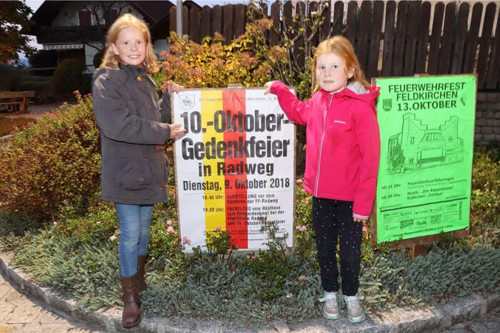 Am Foto von Links: Leonie Palli (8 Jahre) und Anna Lederer (7 Jahre).