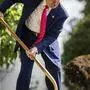 April 8, 2025, Washington, Dc, United States: U.S President Donald Trump, joins in a tree-planting ceremony at the South Portico of the White House, April 8, 2025 in Washington, D.C. The tree, a descendant sapling, is replacing the historic Jackson Magnolia tree planted in 1829. Washington United States - ZUMAp138 20250408_zaa_p138_015 Copyright: xDanielxTorok/WhitexHousex