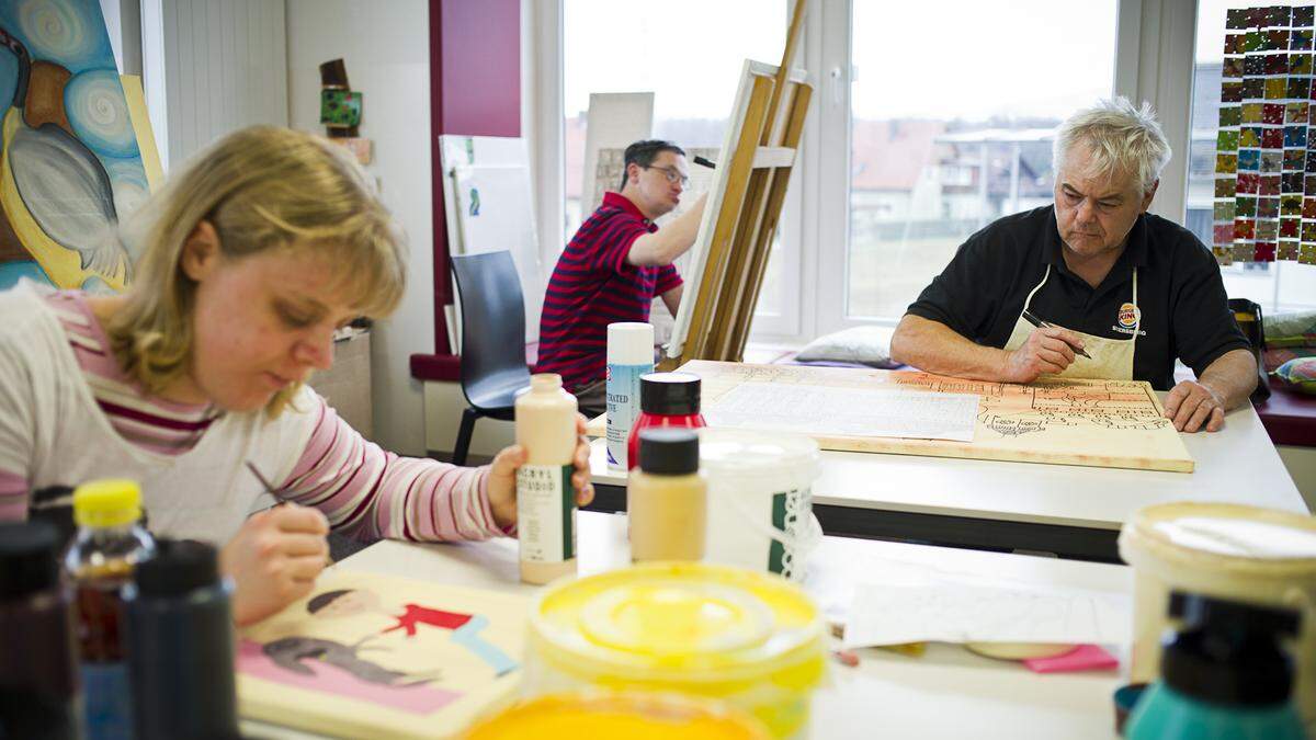 Das Randkunst-Atelier der Lebenshilfe in Lieboch