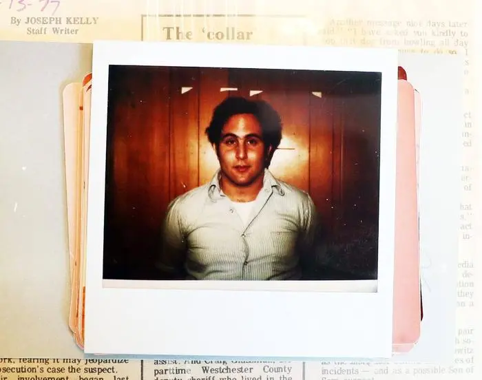 Syndication: Westchester County Journal News, David Berkowitz after his arrest in 1977. This photo is from evidence obtained by Yonkers police. Son Of Sam Memories, 03.06.2021 05:02:14, 16198206, USATNSYNDICATION PUBLICATIONxINxGERxSUIxAUTxONLY Copyright: xFrankxBecerraxJr/ThexJournalxNewsx 16198206