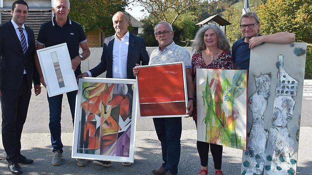 Fünf Künstler werden ab Donnerstag ihre Werke in der Raiffeisenbank Bleiburg ausstellen