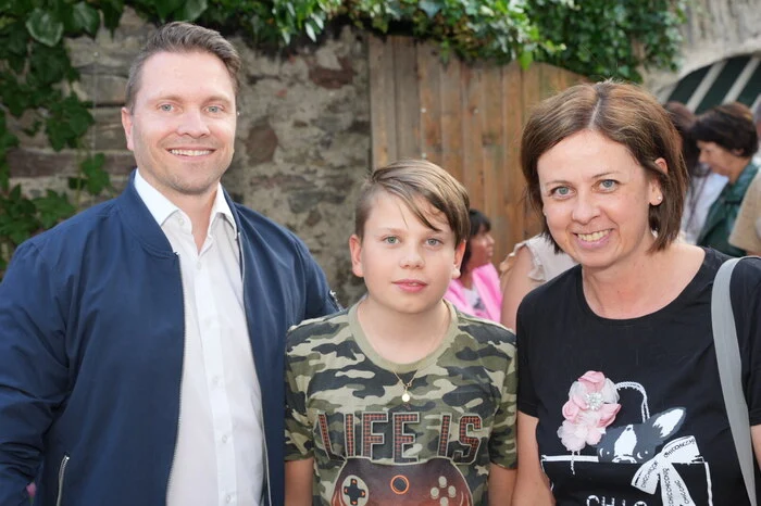 Gemeinderat Markus Stefan mit Familie.