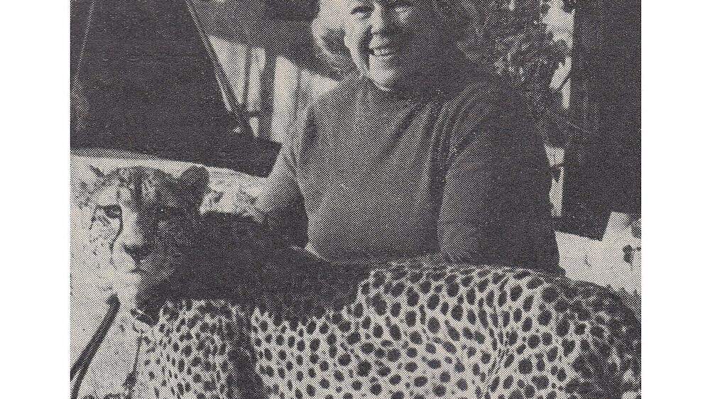 Trude Klinzer hielt sich in Scheifling über zehn Jahre einen Gepard als Haustier