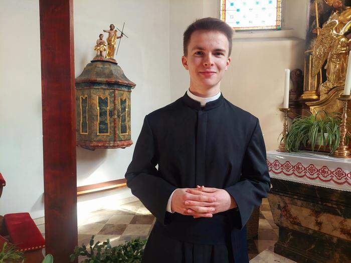 Paul Neumann ist der jüngste Priesteranwärter Österreichs. 