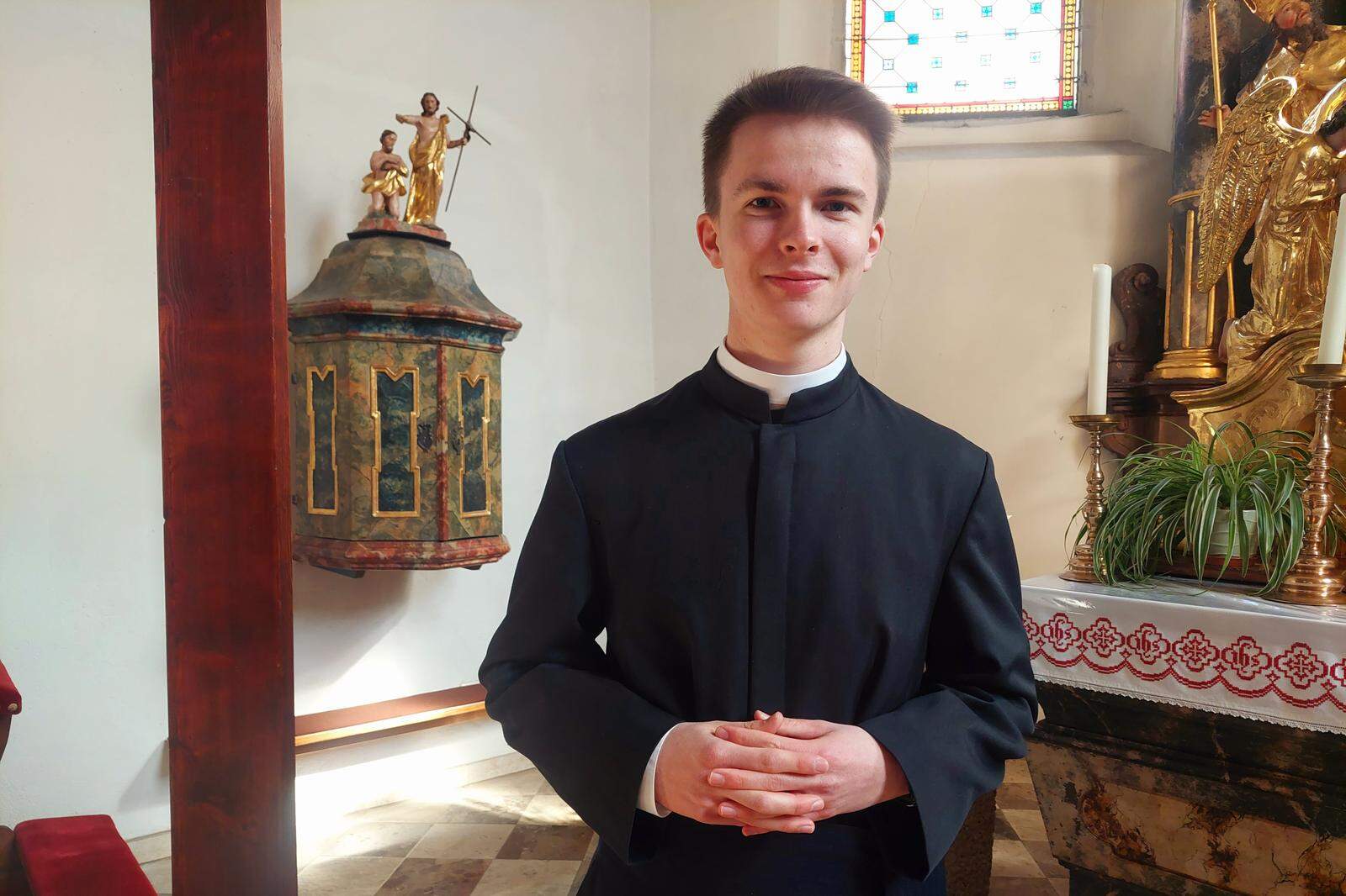 Paul Neumann, 21, möchte Priester werden