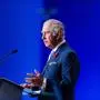 König Charles III. (hier noch als "Prince of Wales") während einer Rede auf der "COP26 UN Climate Change Conference" in Glasgow im November 2021