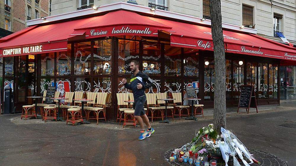 Tatort eines Pariser Anschlags