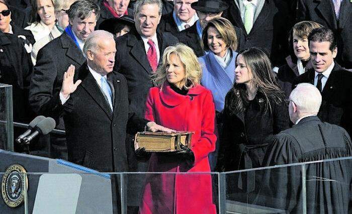 Schon einmal, am 20. Jänner 2009, war Biden Teil einer Amtseinführung, damals wurde er als Vizepräsident von Barack Obama eingeschworen 