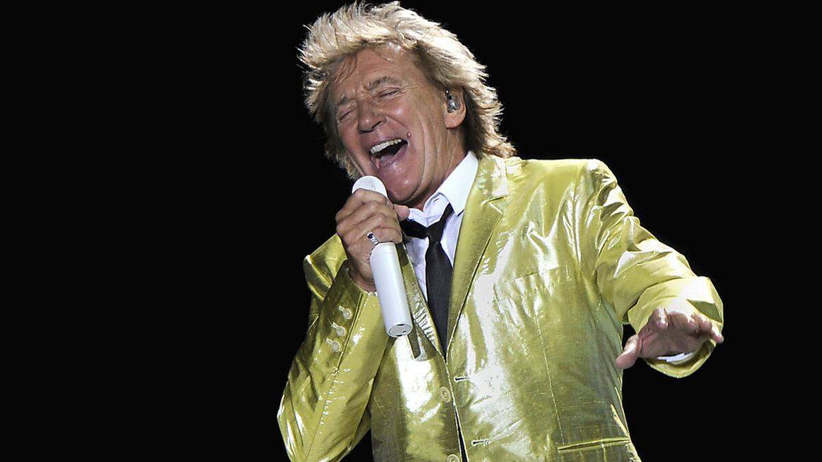 Rod Stewart bei einem Konzert 2014