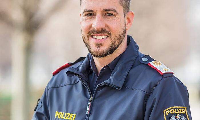 Daniel Neuhold aus Lieboch ist beruflich Polizist