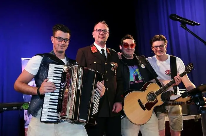 Für Musik und beste Stimmung sorgte die Band „Sunnseitn“.