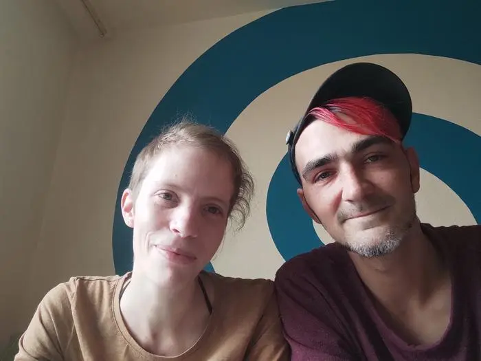 Martin und seine Freundin Nadine