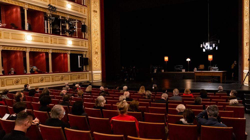 Auch das Grazer Schauspielhaus - hier bei einer Veranstaltung im Oktober - unterzeichnete die Forderung